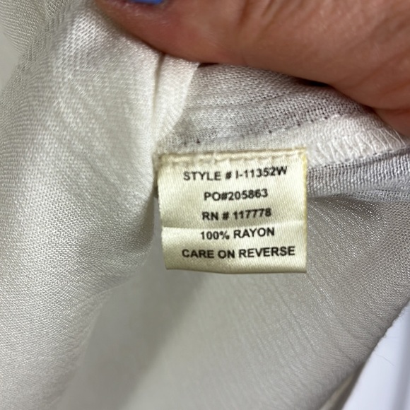 Lovestitch off shoulder sleeveless top w/ mirror embellishments Sz L - Picture 6 of 8